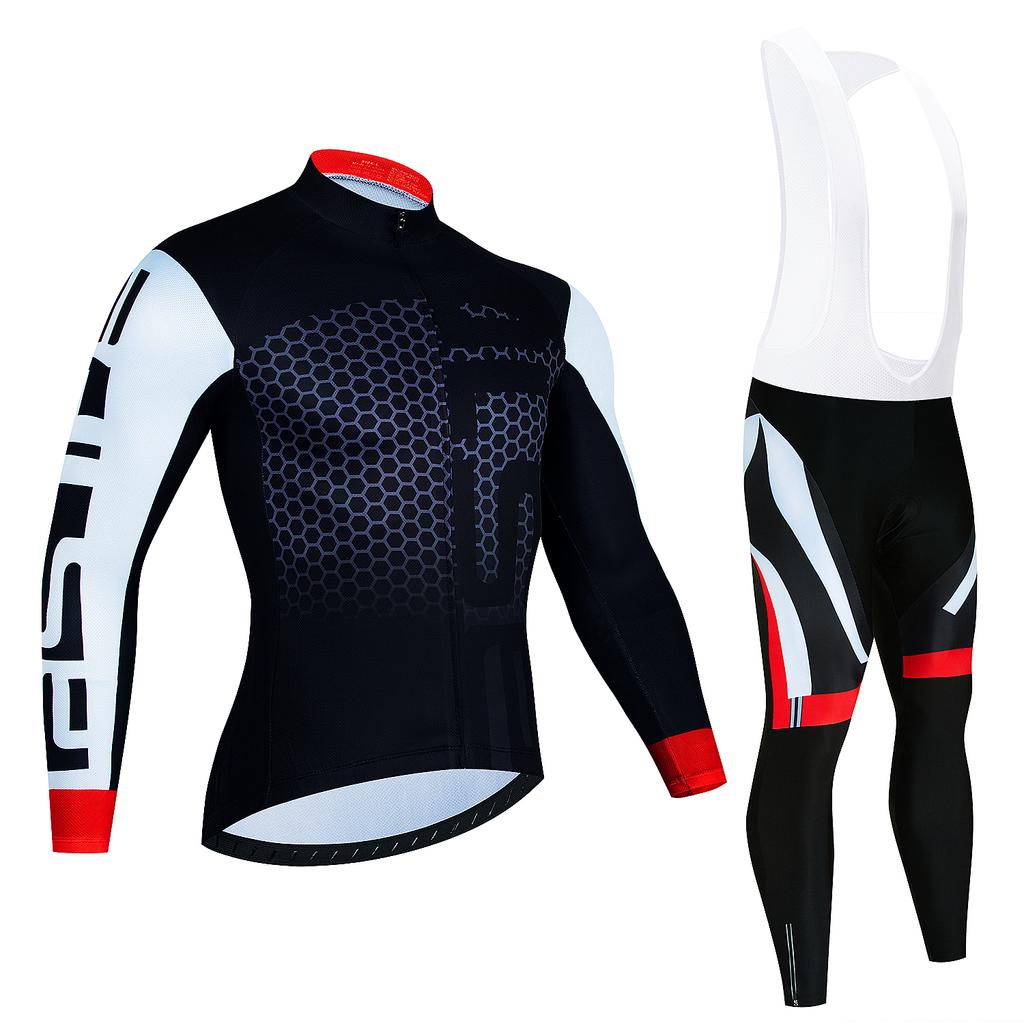 2023 Pro Winter Thermal Fleece Cycling Jersey Sets Long Sleeve Bicycle Clothing MTB Bike Wear Maillot Ropa Ciclismo Cycling Suit