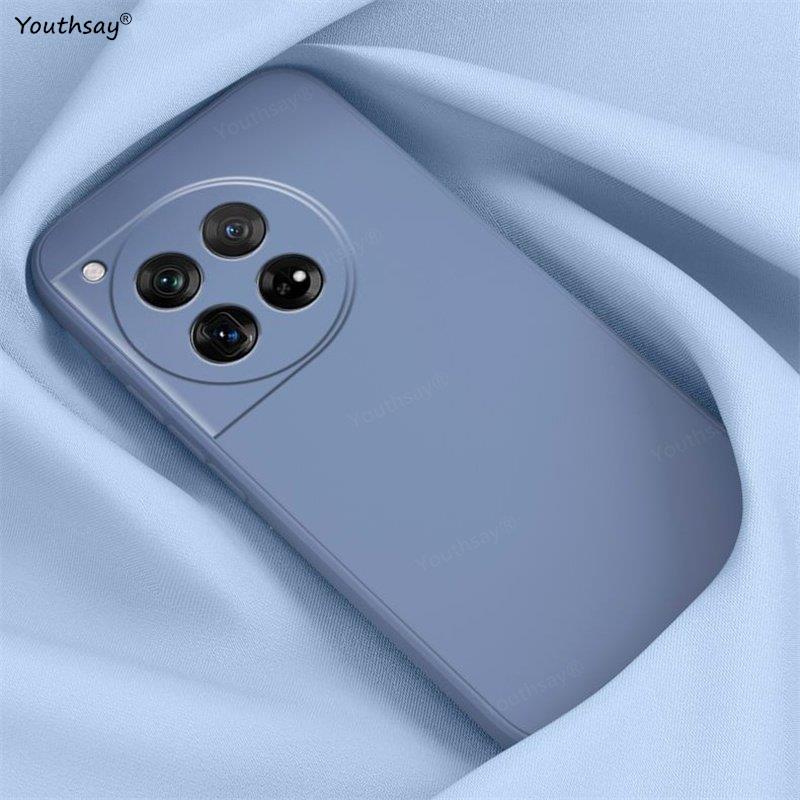 Для Oneplus 12 жидкий силиконовый чехол Oneplus 12 чехол Coque Fundas мягкий TPU милый чехол для телефона Oneplus 12 11 10T 10 Ace Pro