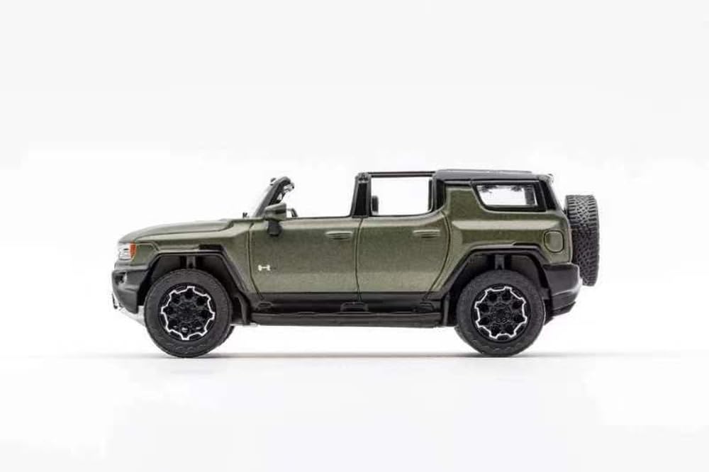 Gaincorp Products Scale GMC Hummer EV SUV Green Finished Product 1/64 (LHD) KS049-359