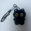 Creative Cute Camera Black Cat Plush Doll Pendant Keychain Backpack Hangings Decoration