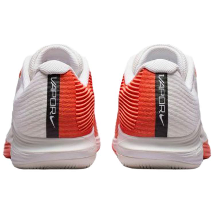 Nike Мужские кроссовки Court Air Zoom Vapor 12 HC Sail Turf Orange White Blue-Ribbon-Heather Black IB6555-100