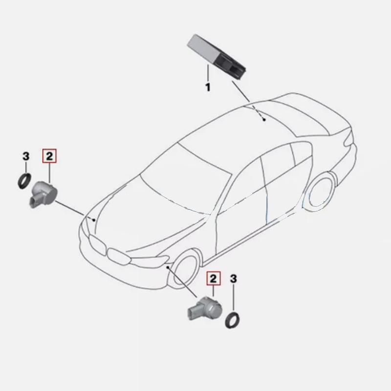 Датчик парковки PDC 66209274429 для BMW G30 F90 G32 G11 G12 F48 F39 F25 F26 F15 F16