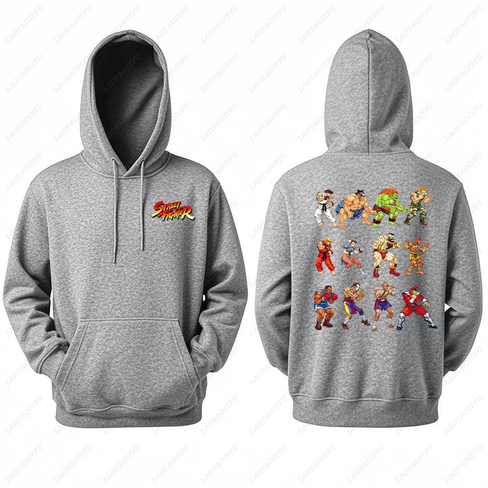 2025 Ryu Street Fighter Essential Hoodie Men's Sweatshirt Crazy Long Sleeve Autumn Loose Hipster Ropa Hombre Clothes Man Hoodie