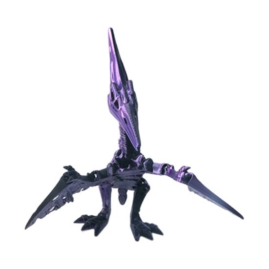 3D Printed Pterosaur Dino Skeleton with Articulated Joints Dinosaur Fidget Toy for Stress Relief Home Office Decor Executive Desk Toy