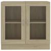 Display Cabinet Sonoma Oak 82.5 x 30.5 x 80 cm Particleboard