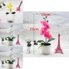 Phalaenopsis Faux Flower Arrangement With Injection Molded Craft For House Decoration And Gift