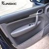 KUNGKIC Настоящая Мягкая Накладка на Дверь из Углеродного Волокна для Porsche Cayenne 2003 2004 2005 2006-2010 Отделка Салона Автомобильные Аксессуары
