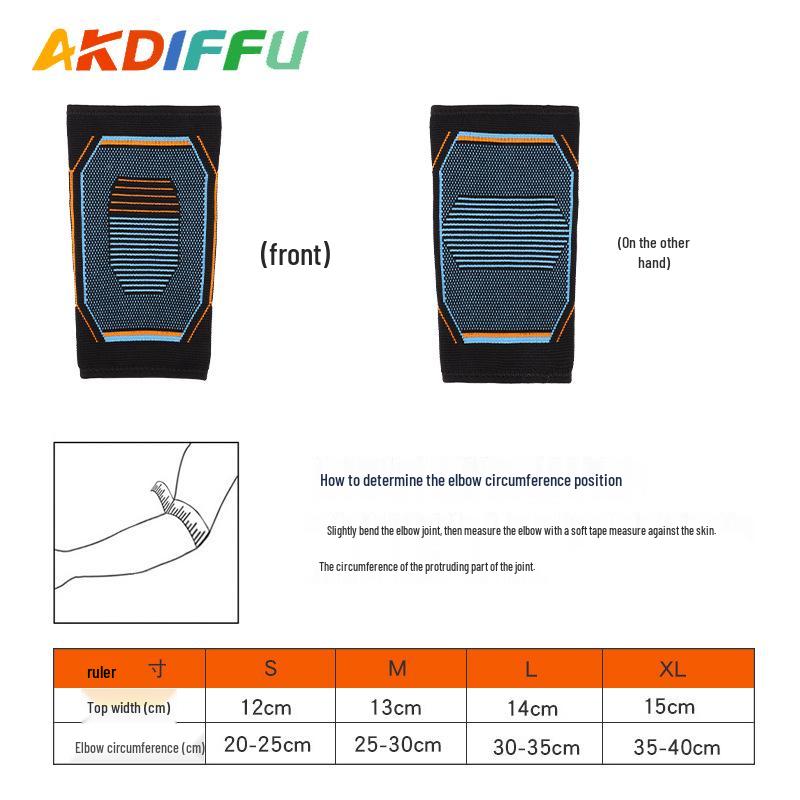 Breathable Knitted Compression Elbow Support for Summer Sports - Sweat-absorbent Arm Protector for Basketball & Volleyball