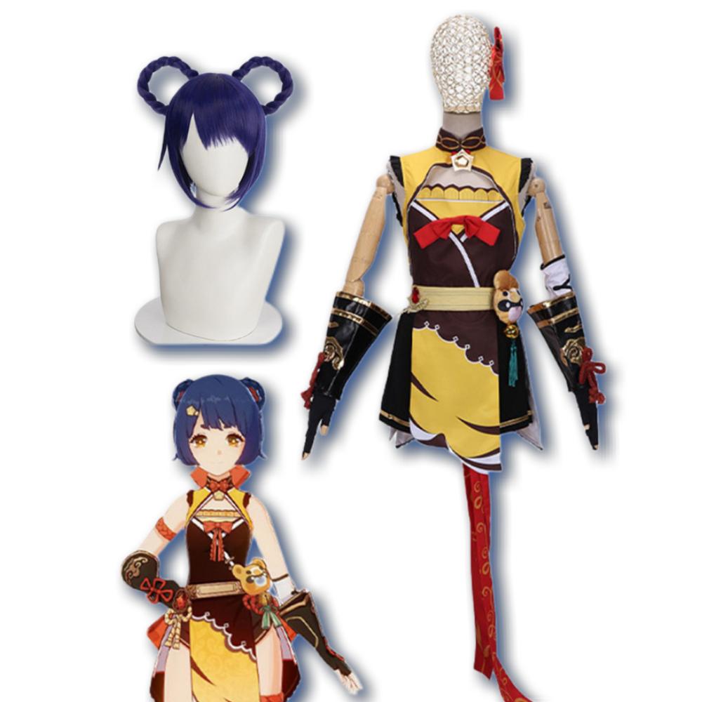 Косплей Xiangling Xiang Ling, костюм на Хэллоуин для женщин, одежда в стиле аниме, платье, униформа, Ropa Para Mujeres Femeninos