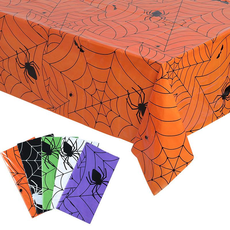 Halloween Decorative Tablecloth Spider Web Halloween Tablecloth Halloween Themed Party Decorative Tablecloth
