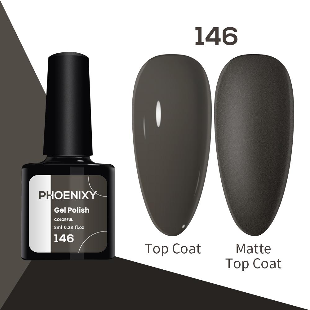 Лак для ногтей PHOENIXY, 8 мл, УФ-светодиодный гибридный лак для дизайна ногтей, гель-лайнер для маникюра, полупостоянная основа, верхнее покрытие, гель с блестками, блестящие цвета, гель