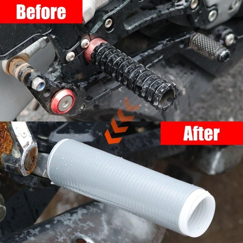 1/2Pcs Removable Motorcycle Gear Shift Lever Cover Silicone Motorcycle Footrest Accessories