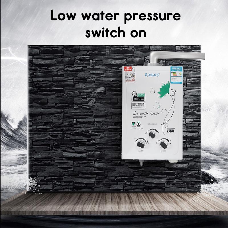 10KW 6L Многофункциональный настенный водонагреватель Газовый безрезервуарный водонагревательТермостат Быстрый нагрев Горячий душ