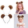 Эластичная ткань Медвежьи ушки Головной убор Приятная к коже Повязка на голову Декоративный обруч для волос Головной убор Для школы Дома Вечеринок