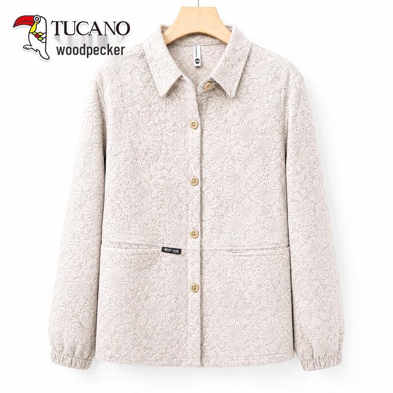 Tucano Women's Floral Print Collared Spring/Autumn Casual Jacket