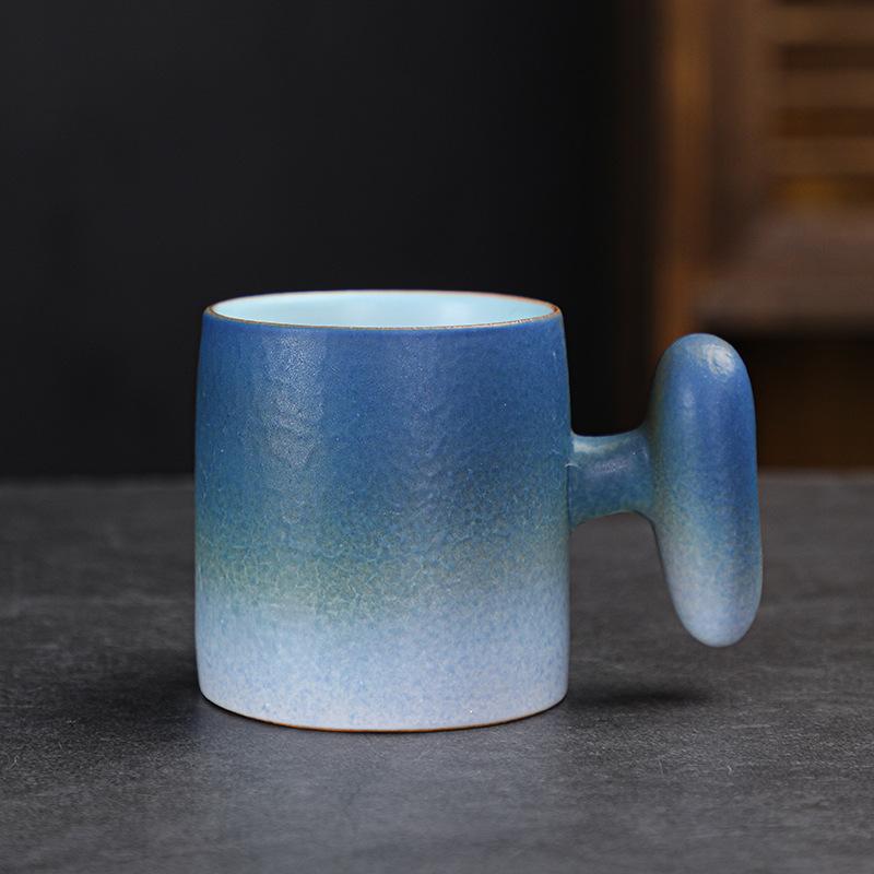 Керамическая чайная чашка Креативная деревянная ручка Ретро Набор для чая Кунг-фу Одиночная чашка Кружка для эспрессо