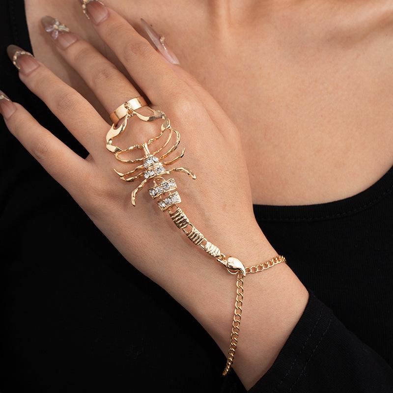 Cross-Border Rhinestone Scorpion Bracelet & Snake Armlet/Anklet Body Chain