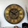 Старинные настенные часы из латуни, деревянные, ручной работы