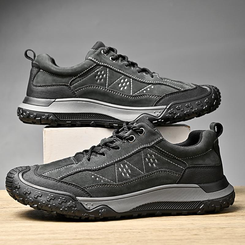 Модная мужская обувь для хайкинга из натуральной кожи, противоскользящие мужские кроссовки для улицы, обувь для альпинизма, роскошного качества, мужская трекинговая обувь, кроссовки для хайкинга
