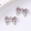 5pcs Cute Crystal CZ Bowknot Charms Pendants for Jewelry Making Necklace Earrings Bracelet DIY Handmade Accessories Supplies