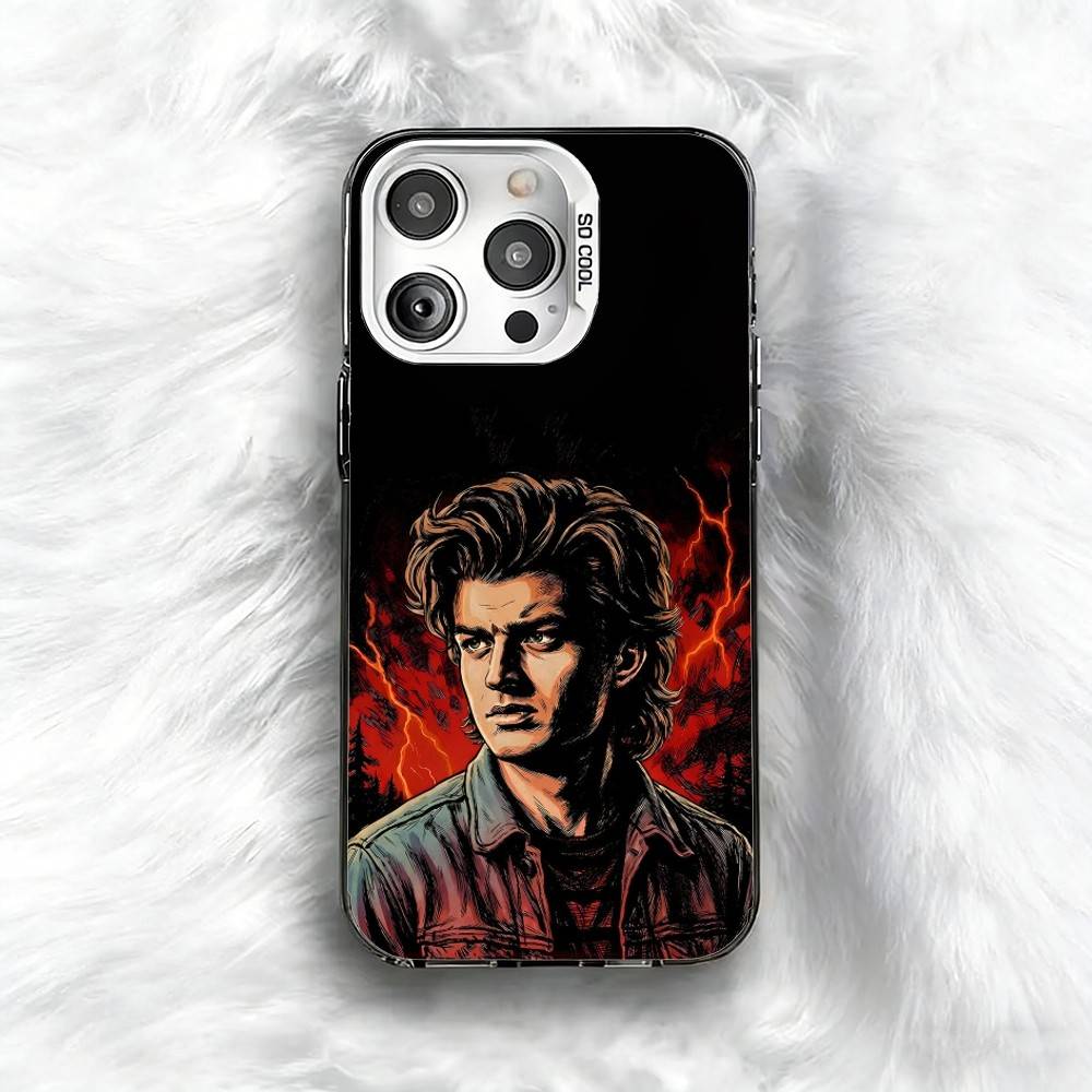 S-Steve H-Harrington Phone Case For iPhone 16 17 15 14 12 13 Pro Max Black Color Shockproof Cover
