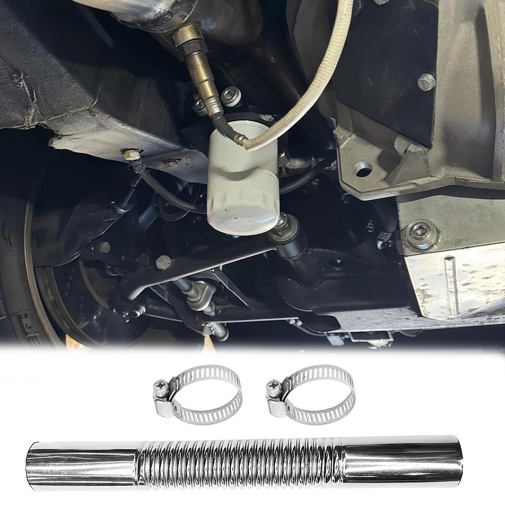 Exhaust Tubing 5.91Inch Stainless Steel Hose Exhaust Straight Pipe For Automotive Trucking Outdoor Maintenance Vehicle Car