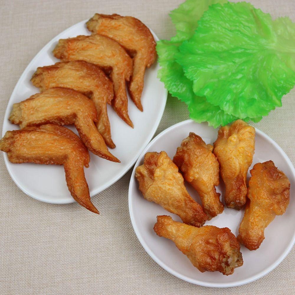 Декоративные реквизиты Имитация жареных куриных крылышек Имитация жареной курицы Еда Домашний декор