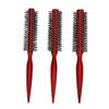 Wooden Round Hair Brush Set 3 Sizes Round Curling Comb with Anti Static Ergonomic Handle for All Hair Types