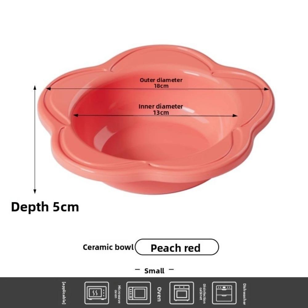 Керамическая миска для кошек большой вместимости Миски для собак в виде цветка Прочная миска на высокой ножке для питомцев Кормление питомца