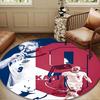 1PC Football Player Kane  Round Rug for Livingroom,Bedroom, Palyroom, Chair Rug, Area rug, Circle Carpet, Large Size Fan Christmas gift