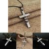 Death Note Anime Necklace With Cross Pendant On Leather Cord For Fans And Gift Giving