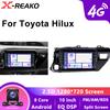 2 Din Android 12 Автомагнитола Мультимедиа Toyota Hilux 2015-2020 2din Стерео Carplay GPS 4G 8Core DVD