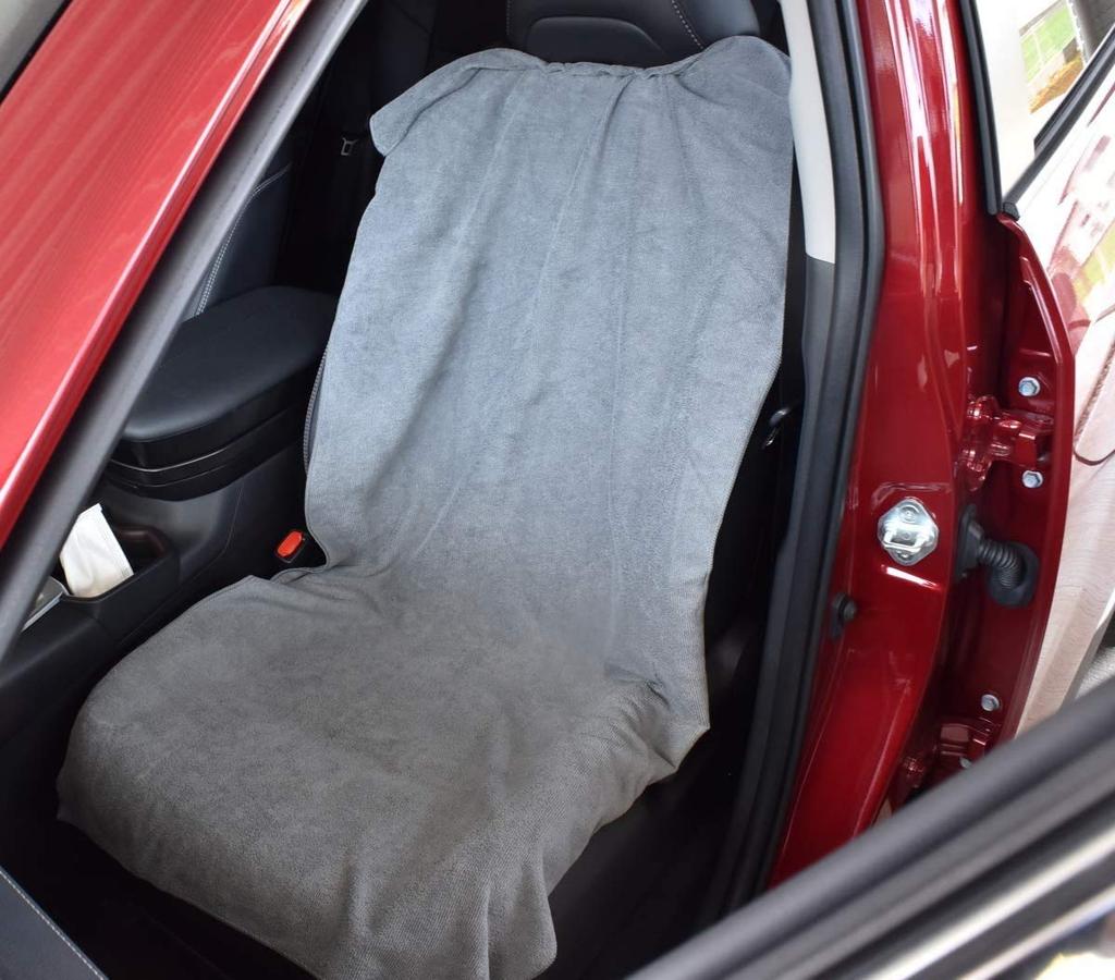 TARO WORKS Microfiber Car Wash Super Pack of Gray Towels, Absorbent, Quick-Drying, 60x120cm, 2, Large, Scratch-Resistant,