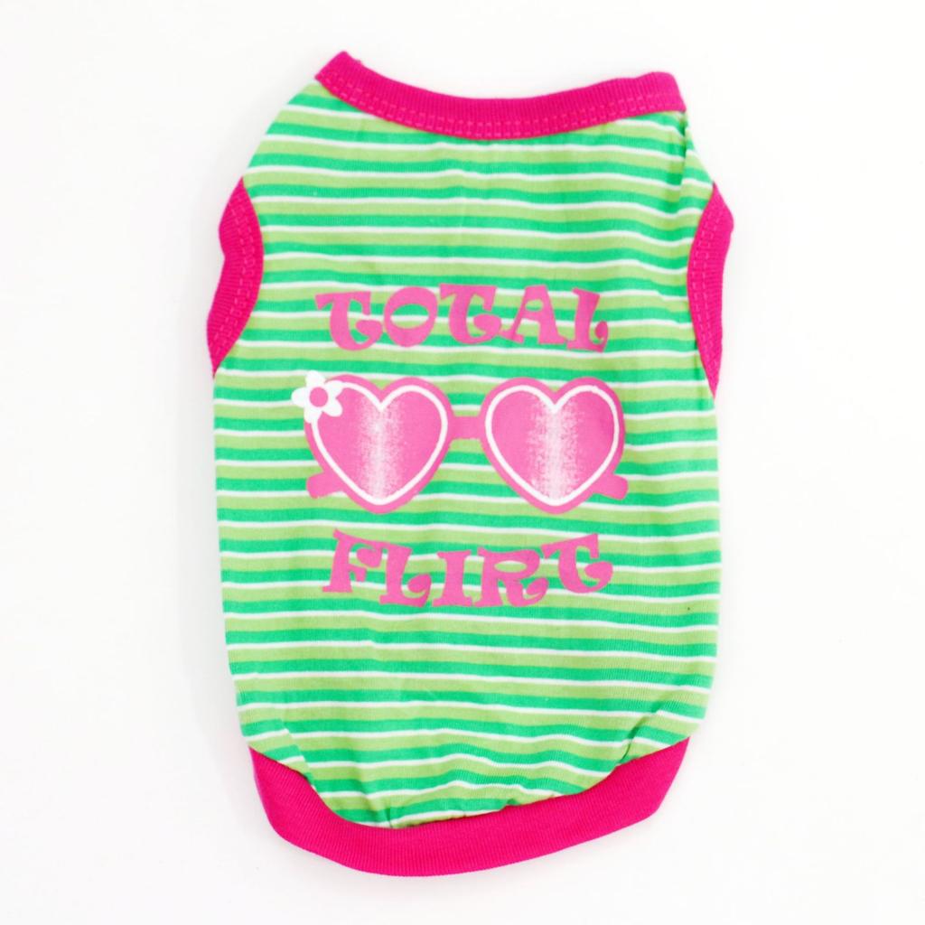 Pet Clothing, New Spring and Summer Models, Cat and Dog Pet Clothes, Breathable Striped Vest