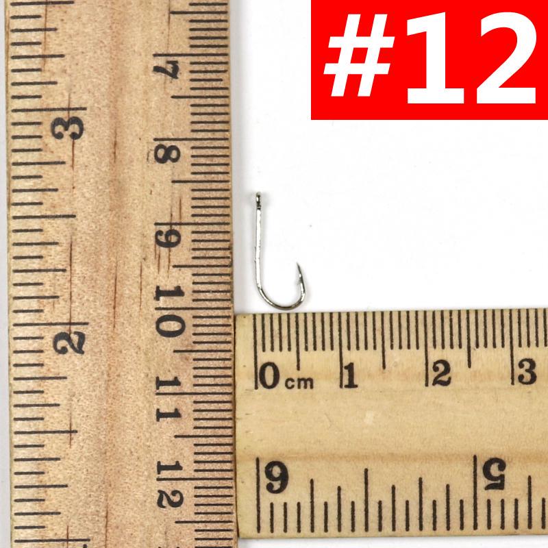 Набор из 50 острых рыболовных крючков Baitholder для червя или приманки. Размер 10 12 14 1/0 2/0