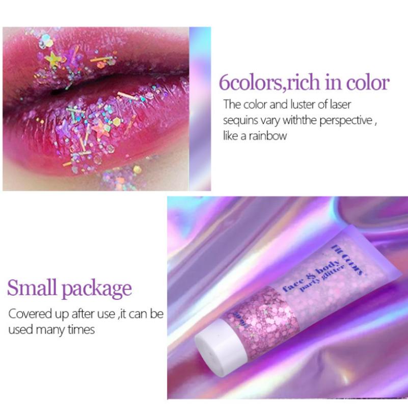 14 цветов Макияж Синие блестки Жидкие тени для век Жидкий сценический макияж Лицо Тела Блеск Яркие тени для век