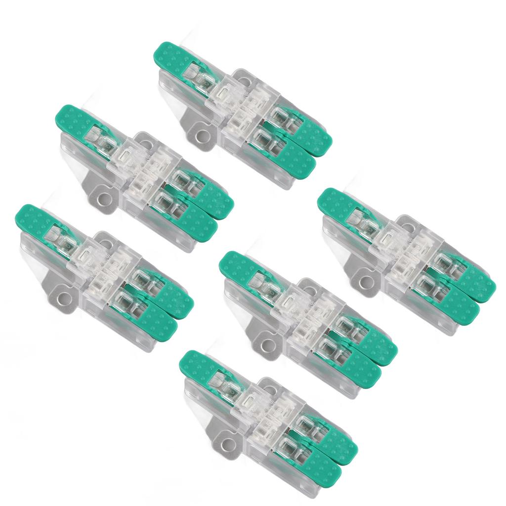 20 шт. Соединитель для сращивания проводов 1 вход 2 выхода Рычажный соединитель для проводов 41А 450В для 0.5?6мм2 10?20AWG