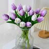 Artificial Tulip Realistic Reusable Colorful Fake Flower Wedding Party Indoor Home Office