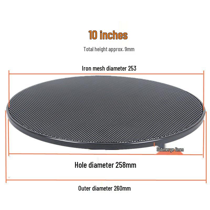 Speaker Grille Decorative Ring: Holeless Protective Cover for Car Subwoofer (1-10 inches)