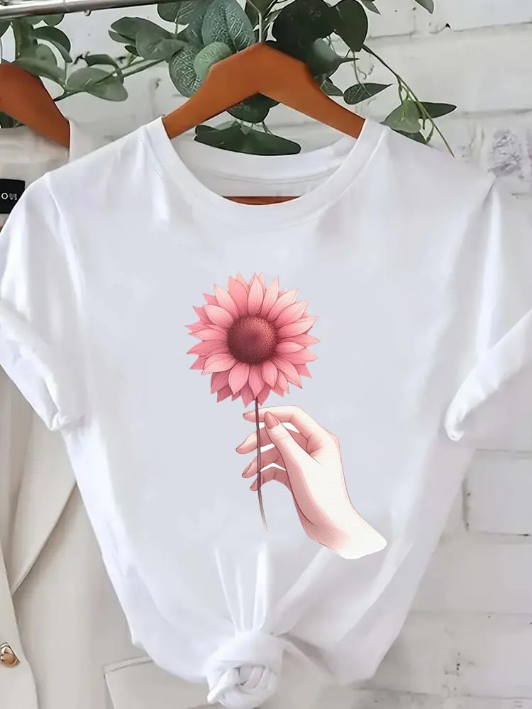 (Asian Size) style butterfly cute o-neck Lady Fashion Women Graphic Tee Short Sleeve T-shirts Casual Clothing Printed Female Top T Shirt