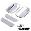 One+lifestyle Isuzu Elf Door Handle Garnish Grip Cover Low Cab 2t Silver Left and