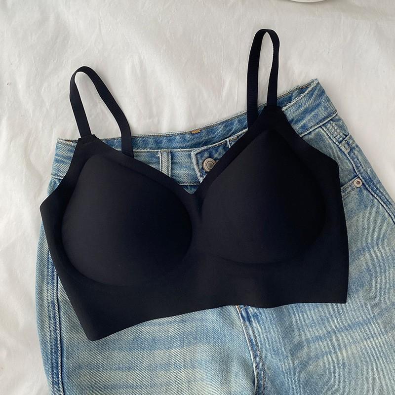 Traceless underwear, white T is opaque, invisible, thin summer women's breathable small breasts gather and close the sub-breasts, beautiful back bra