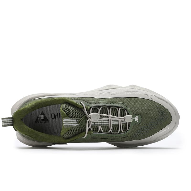 Fila SPD LYNX 3 Модный тренд Амортизация Низкий верх Уличная функциональная обувь Мужская обувь Бело-зеленый A12M511201FPI