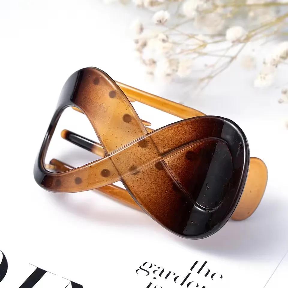 Женская большая заколка для волос, заколка для волос, бесшовный пластиковый коготь утконоса для женщин и девочек, простые шпильки, инструменты для укладки, аксессуары для волос