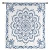 Мандала Ретро Синие Бохо Прозрачные Шторы для Украшения Гостиной Оконные Шторы Для Кухни Тюль Вуаль Органза Шторы