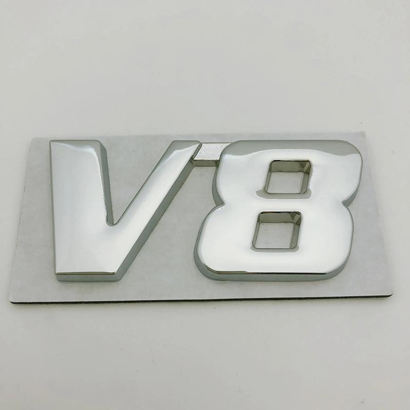 3D Металлический Логотип Буква V6 V8 Крыло Крыло Крыла Крышки Багажника Значок Наклейка Наклейки На Кузов Стайлинг Для Аксессуаров Toyota Highlander