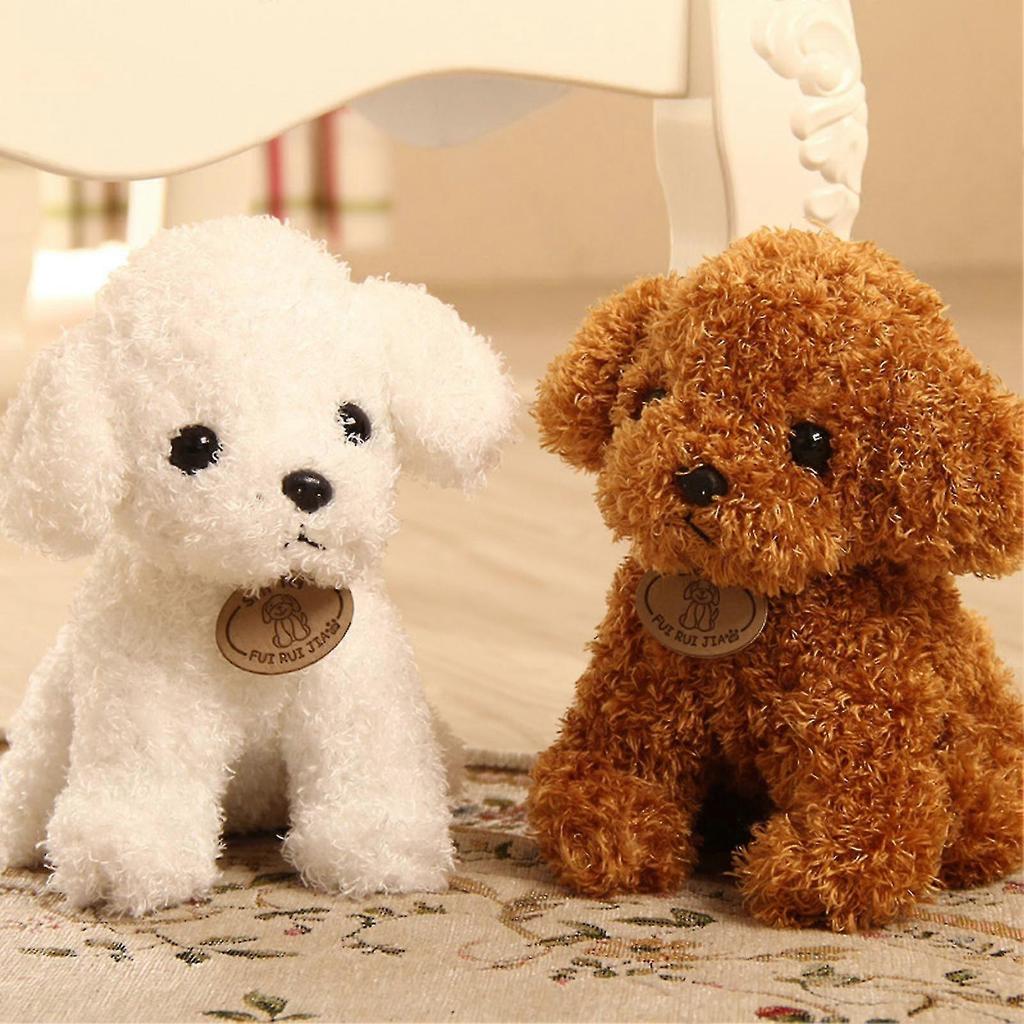 Cartoon Cute Poodle Dog Puppy Plush Stuffed Doll Huggable Toy Home Ornament Gift