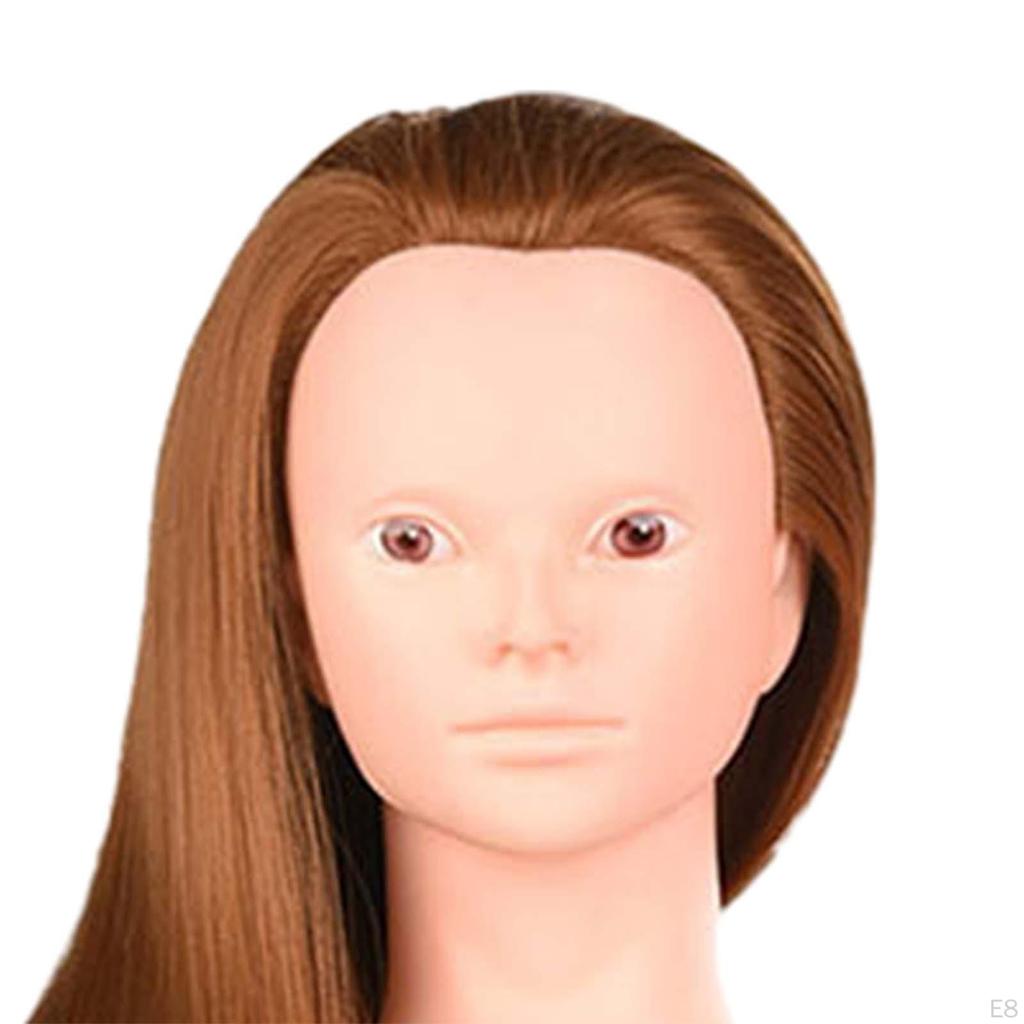 Hair Training Head Manikin Doll Mannequin Long for DIY Cutting