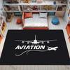 3D HD Ковер с принтом взлетно-посадочной полосы самолета на авиационную тематику! Противоскользящая Звукоизоляция, Коврик для Прихожей Гостиной Спальни, Коврики для Дивана