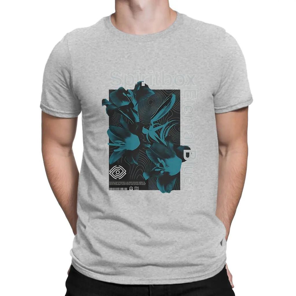 2024new Летняя Футболка с Логотипом для Мужчин Spiritbox Новинка Футболки Короткий Рукав Круглый Вырез Футболка 100% Хлопок Идея для Подарка Топы Мода